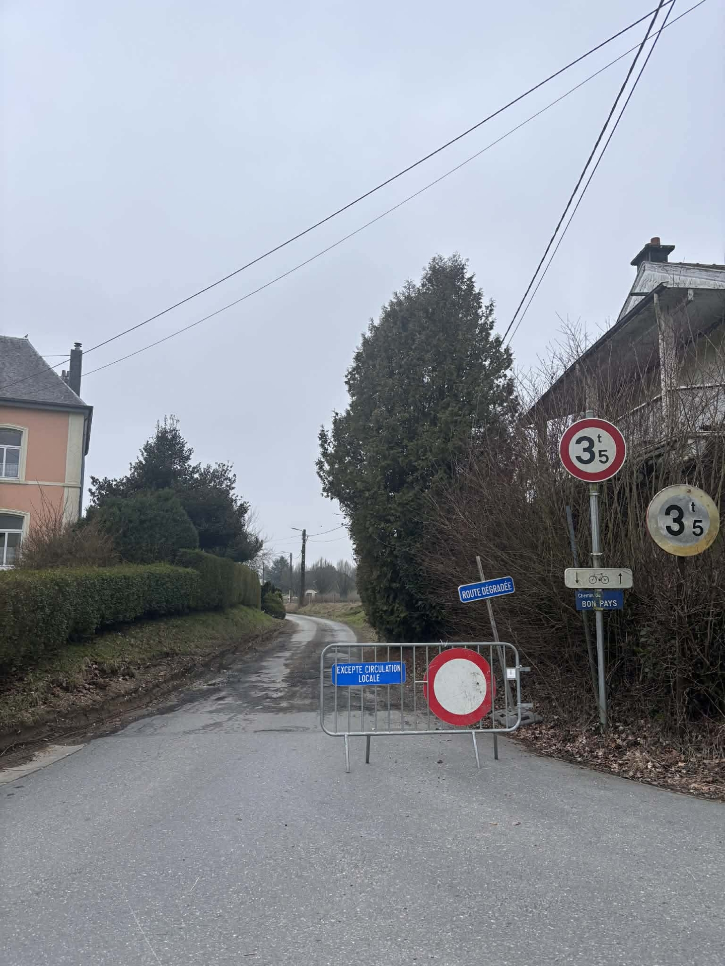 travaux chemin du bon pays