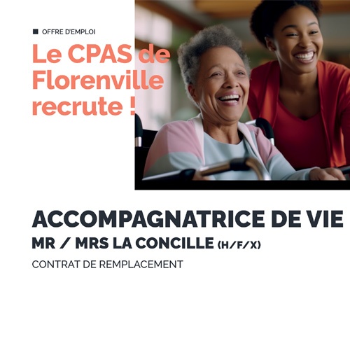 Offre d'emploi Accompagnatrice de vie — Florenville - Administration ...