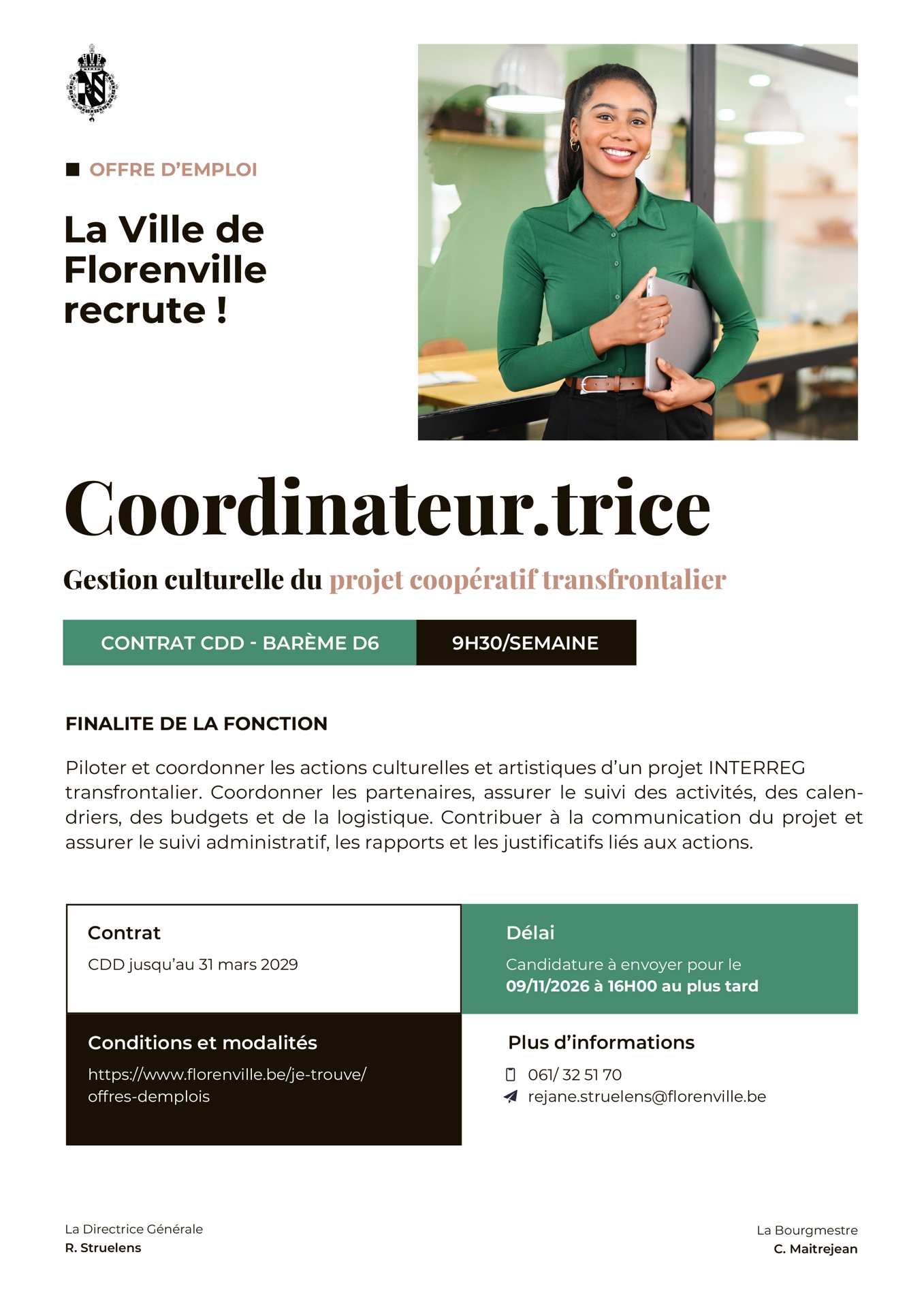 offre emploi quart temps culturel ter