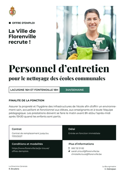 offre d'emploi femme de menage