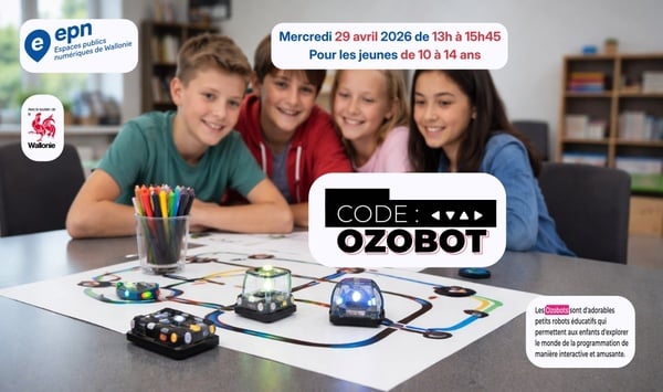 Atelier CODE Ozobots — Florenville - Administration communale