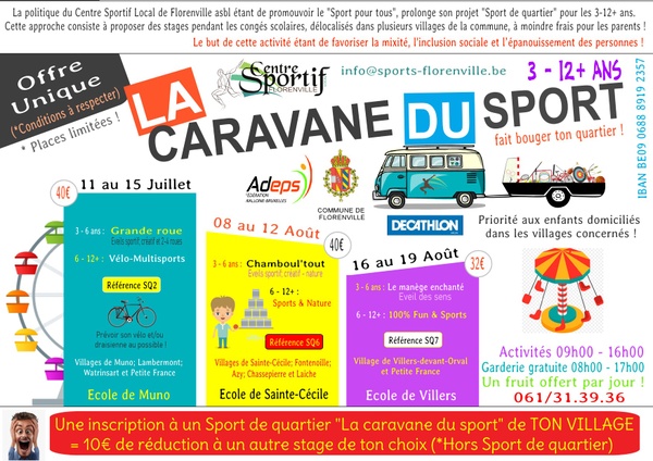 Affiche "la caravane du sport"